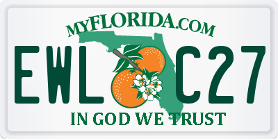 FL license plate EWLC27