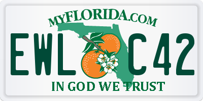 FL license plate EWLC42