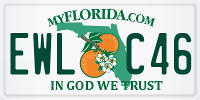 FL license plate EWLC46