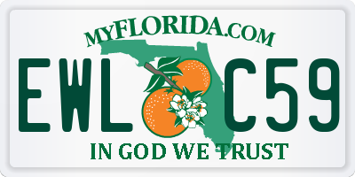 FL license plate EWLC59