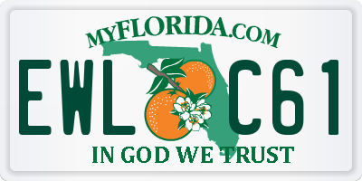 FL license plate EWLC61