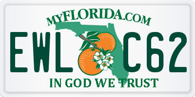FL license plate EWLC62