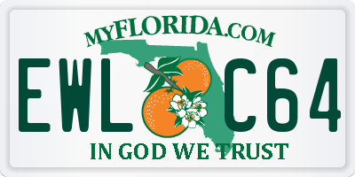 FL license plate EWLC64