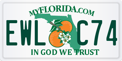 FL license plate EWLC74