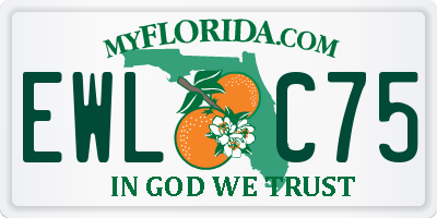 FL license plate EWLC75