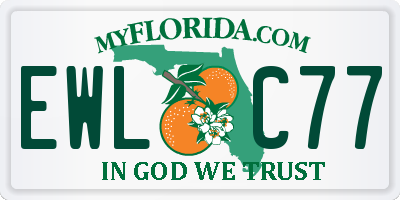 FL license plate EWLC77