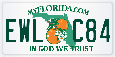 FL license plate EWLC84