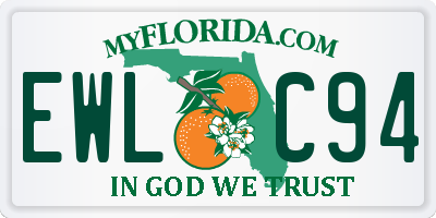 FL license plate EWLC94