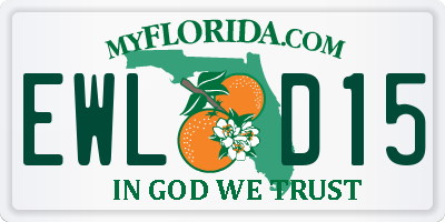 FL license plate EWLD15