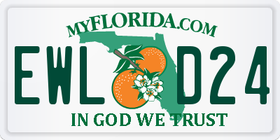 FL license plate EWLD24