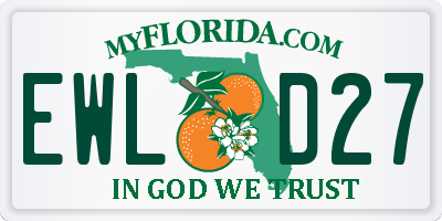 FL license plate EWLD27