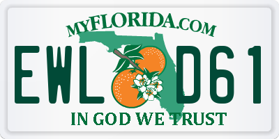 FL license plate EWLD61