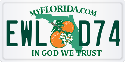 FL license plate EWLD74