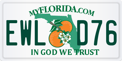 FL license plate EWLD76