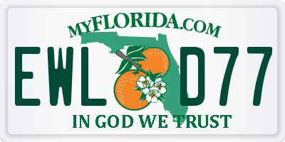 FL license plate EWLD77