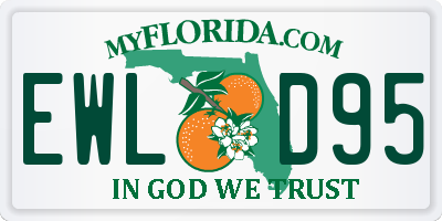 FL license plate EWLD95