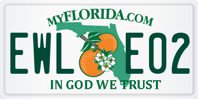 FL license plate EWLE02