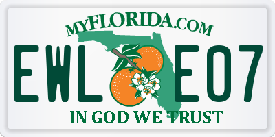 FL license plate EWLE07