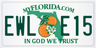 FL license plate EWLE15