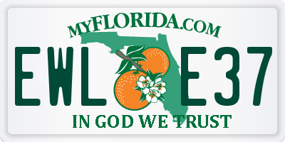 FL license plate EWLE37