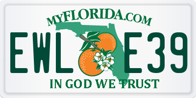 FL license plate EWLE39