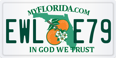 FL license plate EWLE79