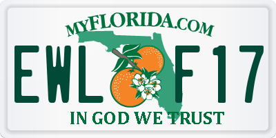 FL license plate EWLF17