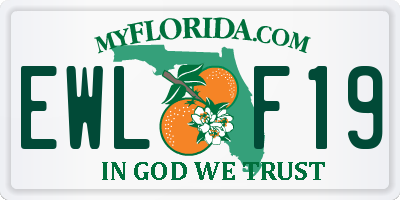 FL license plate EWLF19