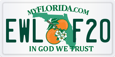 FL license plate EWLF20