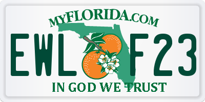 FL license plate EWLF23