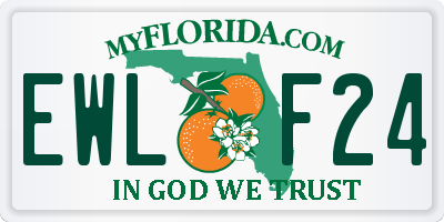 FL license plate EWLF24