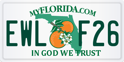 FL license plate EWLF26