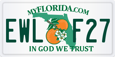 FL license plate EWLF27