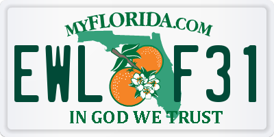 FL license plate EWLF31