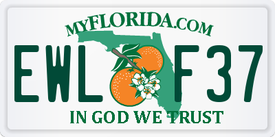 FL license plate EWLF37