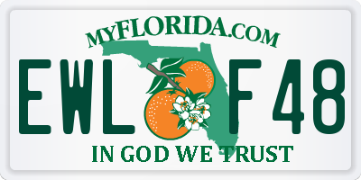 FL license plate EWLF48