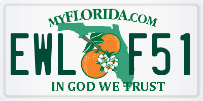 FL license plate EWLF51