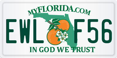 FL license plate EWLF56