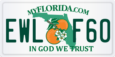 FL license plate EWLF60