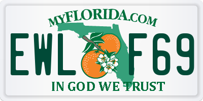 FL license plate EWLF69