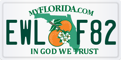 FL license plate EWLF82