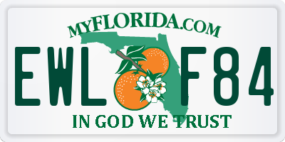 FL license plate EWLF84
