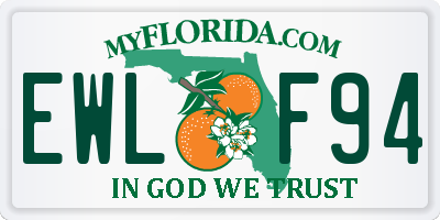 FL license plate EWLF94