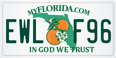 FL license plate EWLF96