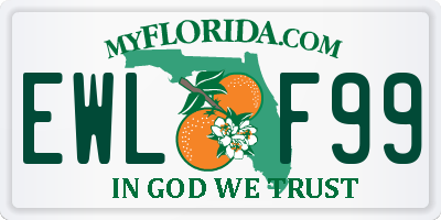FL license plate EWLF99