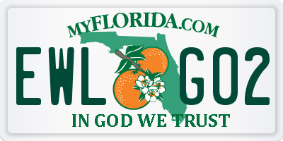 FL license plate EWLG02