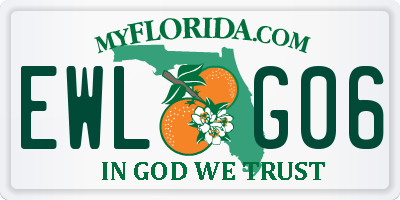 FL license plate EWLG06