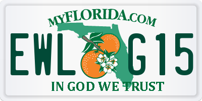 FL license plate EWLG15