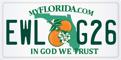 FL license plate EWLG26