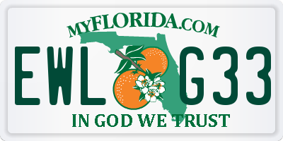 FL license plate EWLG33